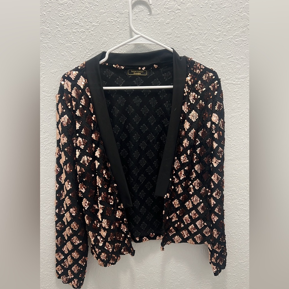 Sparkly sequence blazer